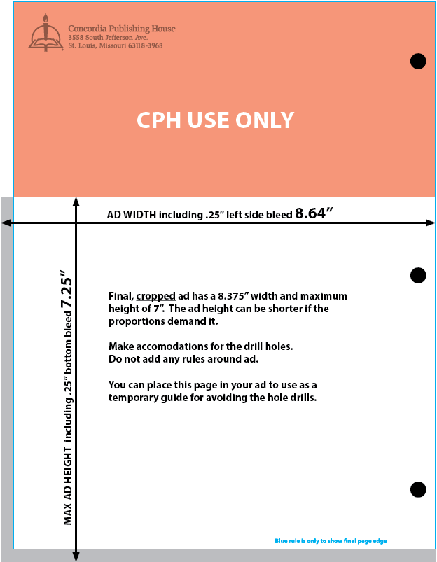 Concordia Pulpit Resources sizing diagram